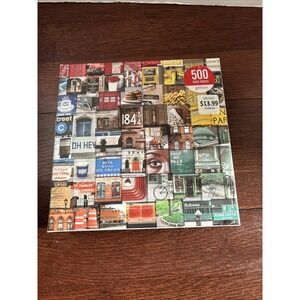 Galison NEW YORK IN COLOR  500 piece COLLAGE JIGSAW PUZZLE Colour COMPLETE VGC.